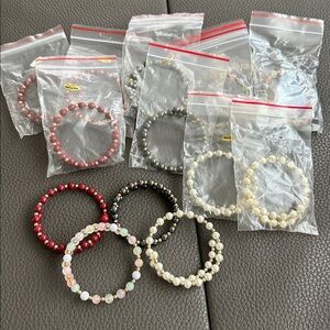 Vintage Semi Precious Stone Bracelet Bundle